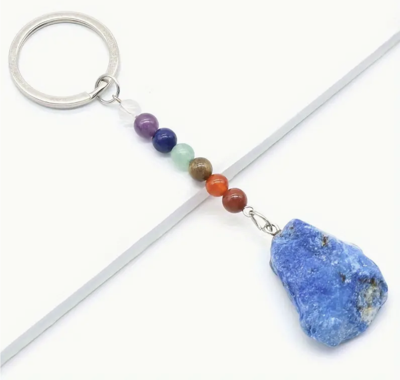 Lapis Lazuli Chakra Sleutelhanger - Spiritualiteit - Spiritueelboek.nl