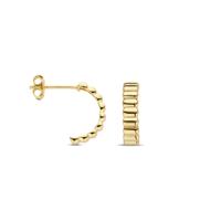 Elegante 14k Geelgouden Steker oorringen - 12.5mm Hoog