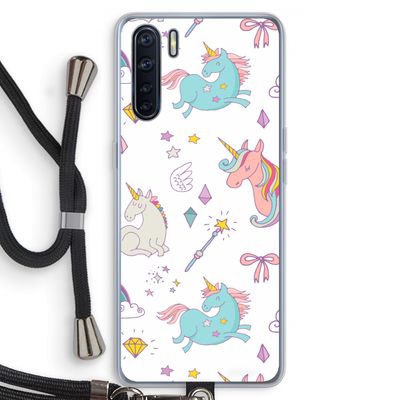 Fantasiewereld: Oppo A91 Transparant Hoesje met koord