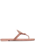 Tory Burch tongs Miller à ornements en cristal - Rose - thumbnail