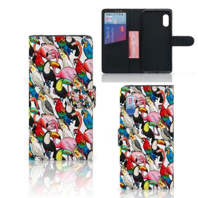 Samsung Xcover Pro | Telefoonhoesje | Met pasjeshouder | Birds