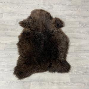 Schapenvacht bruin grijs 95x70cm