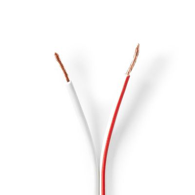 Nedis Speaker-Kabel | 2x 1.5 mm² | 100 m | Wit | 1 stuks - CABR1500WT1000 CABR1500WT1000