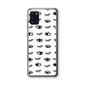 Eye pattern #2: Samsung Galaxy A31 Transparant Hoesje