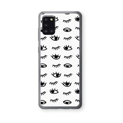 Eye pattern #2: Samsung Galaxy A31 Transparant Hoesje