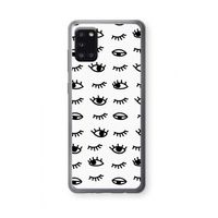 Eye pattern #2: Samsung Galaxy A31 Transparant Hoesje