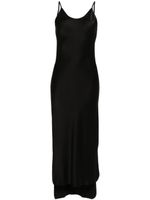 Andrea Ya'aqov sleeveless U-neck maxi dress - Noir - thumbnail