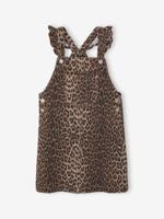 Jumpsuit met luipaardprint voor meisjes beige