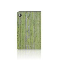 Samsung Galaxy Tab A8 2021/2022 Tablet Book Cover Green Wood - thumbnail