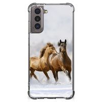 Samsung Galaxy S21 Case Anti-shock Paarden - thumbnail