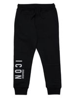 DSQUARED2 KIDS pantalon à logo imprimé - Noir