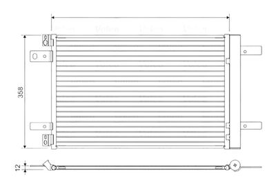 Condensor, airconditioning 822550