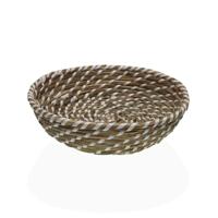 Mand Versa Textiel Waterhyacint 25 x 8 x 25 cm