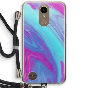 Zweverige regenboog: LG K10 (2017) Transparant Hoesje met koord