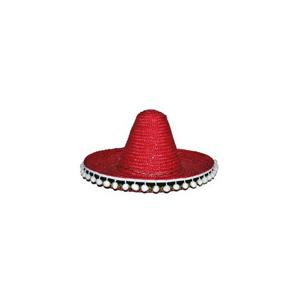 Mexicaanse sombrero - rood -47 cm - voor volwassenen - verkleed hoeden