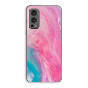 Roze explosie: OnePlus Nord 2 5G Transparant Hoesje