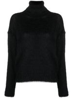 Saint Laurent pull en maille à col roulé - Noir