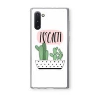 I love cacti: Samsung Galaxy Note 10 Transparant Hoesje