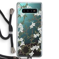 Blossoming spring: Samsung Galaxy S10 Plus Transparant Hoesje met koord