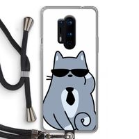 Cool cat: OnePlus 8 Pro Transparant Hoesje met koord