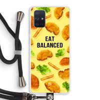 Eat Balanced: Samsung Galaxy A71 Transparant Hoesje met koord