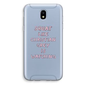 Christian Grey: Samsung Galaxy J5 (2017) Transparant Hoesje
