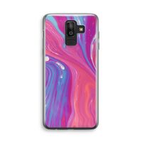 Paarse stroom: Samsung Galaxy J8 (2018) Transparant Hoesje Paarse stroom: Samsung Galaxy J8 (2018) Transparant Hoesje