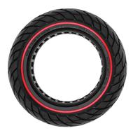 PRO-Mounts buitenband massief 10 x 2,125 zwart rode lijn