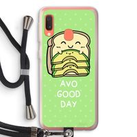 Avo Good Day: Samsung Galaxy A20e Transparant Hoesje met koord