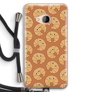 Croissant: HTC U Play Transparant Hoesje met koord