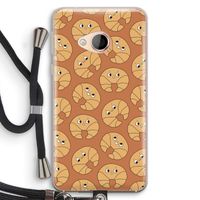 Croissant: HTC U Play Transparant Hoesje met koord