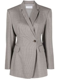 Fabiana Filippi blazer en laine vierge à design cache-cœur - Gris