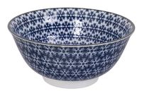 Tokyo Design Studio - Mixed Bowls - Blauw/Witte Kom - 14.8 x 7cm 500ml