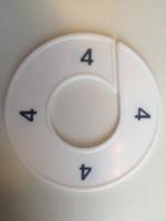 Maatring 9cm wit/zwart 4