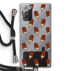 Yummy: Samsung Galaxy Note 20 / Note 20 5G Transparant Hoesje met koord