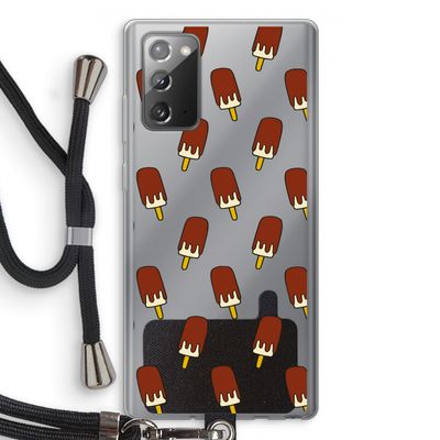 Yummy: Samsung Galaxy Note 20 / Note 20 5G Transparant Hoesje met koord