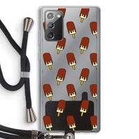 Yummy: Samsung Galaxy Note 20 / Note 20 5G Transparant Hoesje met koord