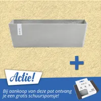 Bloembak Bruges 55 cm Wit Grijs Lichtgrijs Ecopots