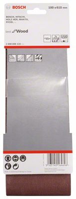 Bosch Accessories 2608606133 Schuurband Korrelgrootte (num) 150 (l x b) 610 mm x 100 mm 3 stuk(s)