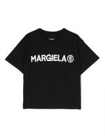 MM6 Maison Margiela Kids t-shirt en coton à logo imprimé - Noir