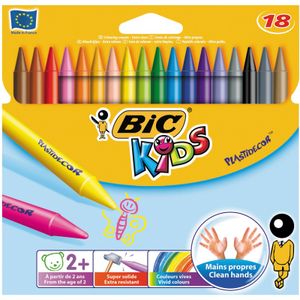 Plastidecor waskrijtjes (18 stuks)