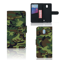 Nokia 1 Plus | Telefoon Hoesje | Army Dark