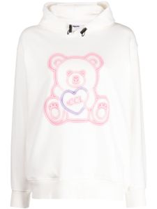 CHOCOOLATE hoodie à imprimé Teddy Bear - Blanc