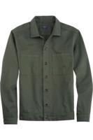OLYMP Casual Regular Fit Overshirt grijs-groen, Effen - thumbnail