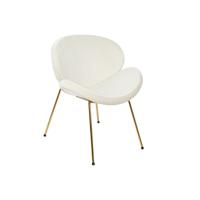 Stoel DKD Home Decor Wit Gouden 63 x 57 x 73 cm