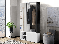 Vestiaire VICTORIEN wit/zwart met spiegel
