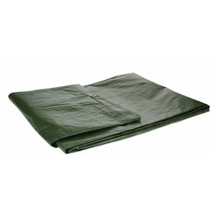 Afdekzeil/dekzeil groen waterdicht kunststof 90 gr/m2 - 300 x 400 cm   -