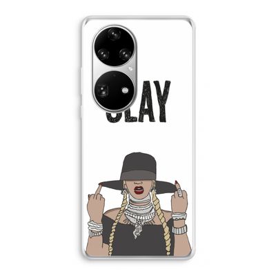 Slay All Day: Huawei P50 Pro Transparant Hoesje