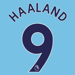 Haaland 9 (Officiële Premier League Bedrukking)