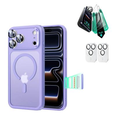 iPhone 17 Pro Bundle Classic Hybrid Magnetic Case (Camera Control) and Armorite Screen Protector - Frosted Purple iPhone 17 Pro Bundle Classic Hybrid Magnetic Case (Camera Control) and Armorite Screen Protector - Frosted Purple